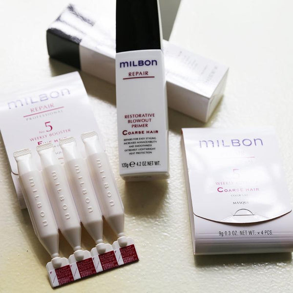 Milbon blowout primer coarse hair