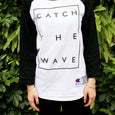 Number76 Original Raglan T-Shirt - White w/Black sleeve - Number76 Malaysia
