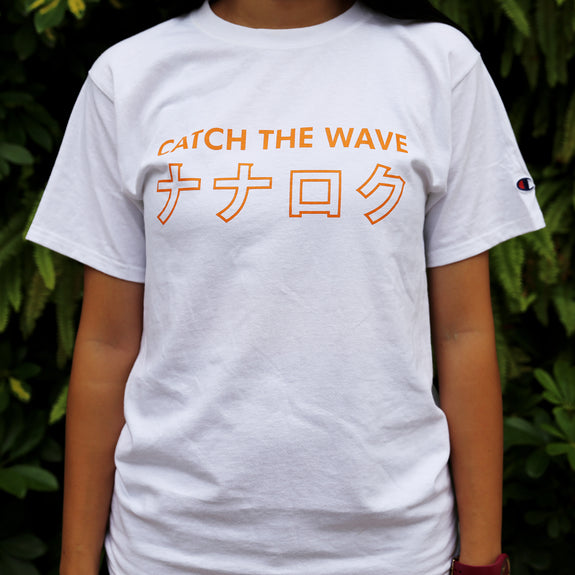 Number76 Original NANAROKU Tee - White/Orange - Number76 Malaysia