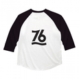 Number76 Original Raglan T-Shirt - White w/Black sleeve - Number76 Malaysia
