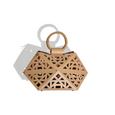 Repleat Hand Bag Large Origami - Butter Tan With Black Twisted Handle - Number76 Malaysia 